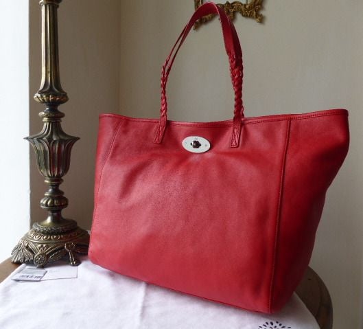 Mulberry Medium Dorset Tote in Bright Red Soft Nappa Leather - SOLD