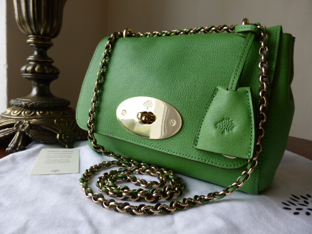 Mulberry Lily (Regular) in Grass Green Glossy Goat Leather - SOLD