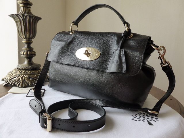 Mulberry Postmans Lock Satchel in Black Soft Spongy Leather - SOLD