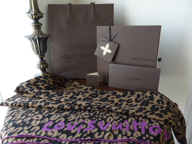 Louis Vuitton Stephen Sprouse Leopard Carre Geant Leo Marron Silk Scarf - SOLD