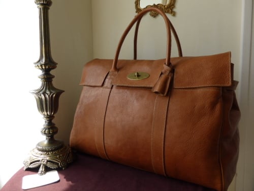 Mulberry Piccadilly Large Travel Bag In Oak Darwin Leather Sub Sold
