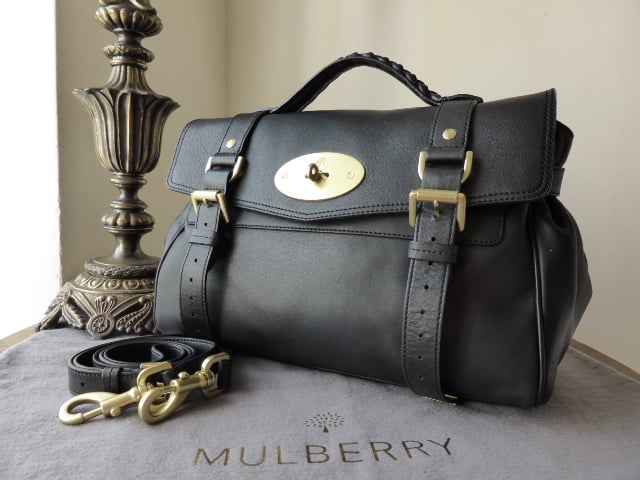 Mulberry Regular Alexa in Black Smooth  Touch Leather - SOLD