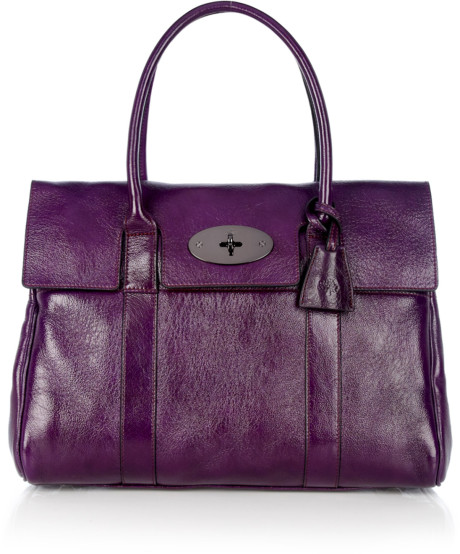 Mulberry Bayswater in Red Onion Pebbled Patent Leather - SOLD