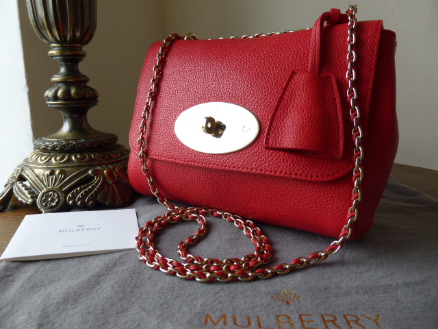 Mulberry Lily Regular in Hibiscus Small Classic Grain - SOLD