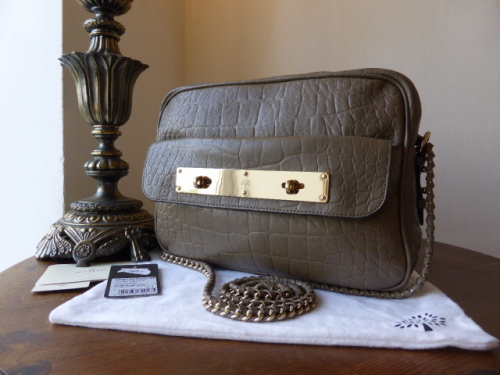 Mulberry Carter Camera Bag in Birds Nest Croc Embossed Nappa