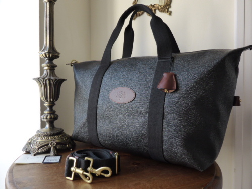 Mulberry Small Travel Clipper In Black Branston Scotchgrain Sold