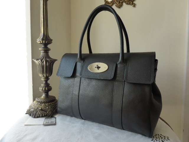 Mulberry Bayswater Special in Graphite Pebbled Leather - SOLD