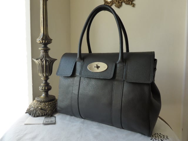 Mulberry Bayswater Special in Graphite Pebbled Leather 