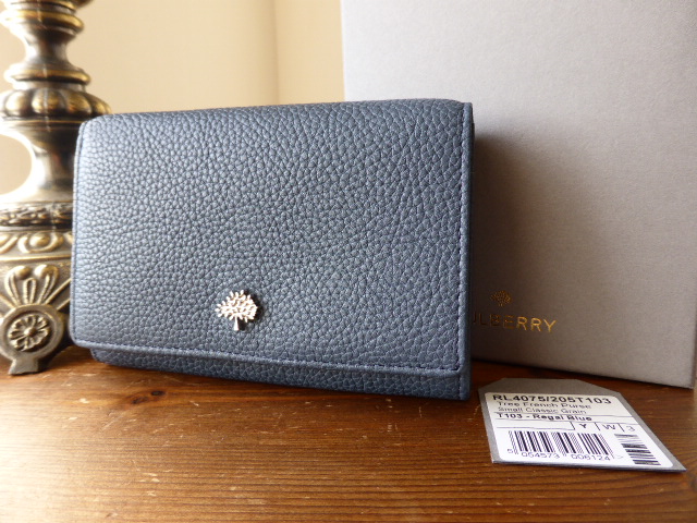 Mulberry Tree French Purse in Regal Blue Small Classic Grain - SOLD