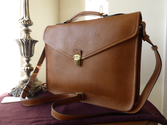Mulberry Parker Briefcase in Oak Natural Leather - SOLD