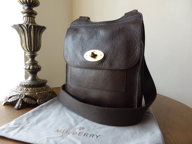 Mulberry Antony (Regular) in Chocolate Natural Leather 