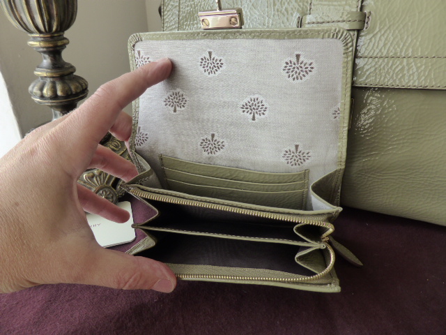 Mulberry Harriet Purse in Summer Khaki Spongy Patent Leather - SOLD