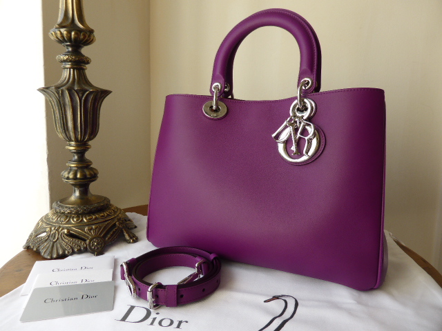 Dior Diorissimo Medium Tote with Zip Pouch in Orchidee - SOLD