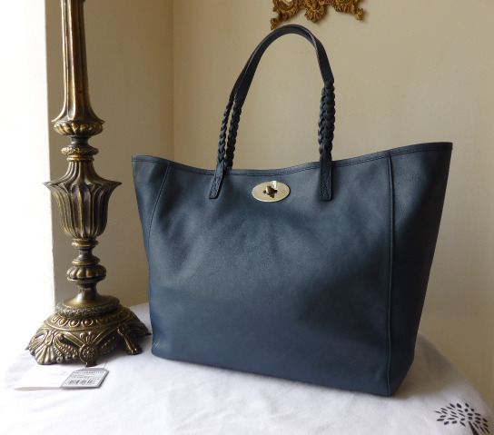 Mulberry Medium Dorset Tote in Slate Blue Soft Nappa Leather - SOLD