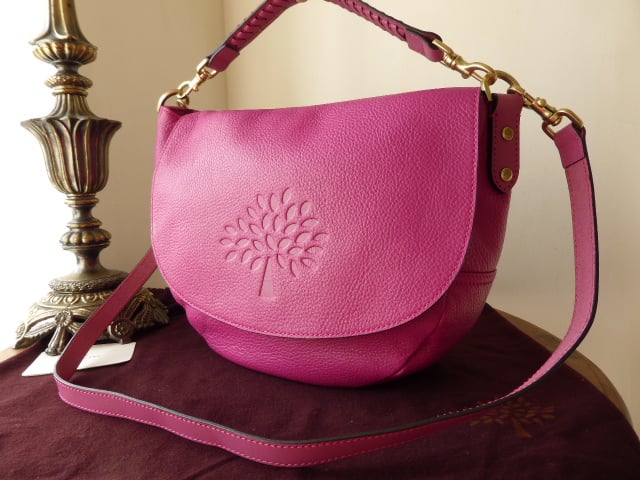 Mulberry Effie Satchel in Mulberry Pink Spongy Pebbled Leather
