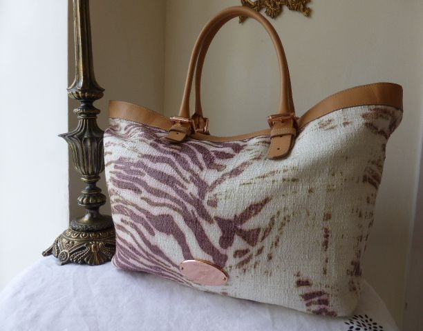 Mulberry Trippy Tiger XL Tote with Rose Gold Hardware