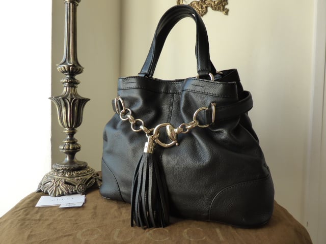 Gucci Sienna Large Tote in Black Calfskin - SOLD