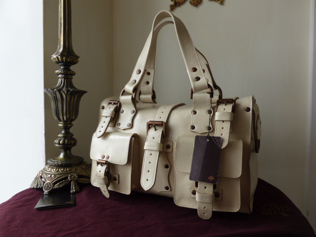 Mulberry Roxanne in Ivory (Off White) Antique Glace Leather - SOLD