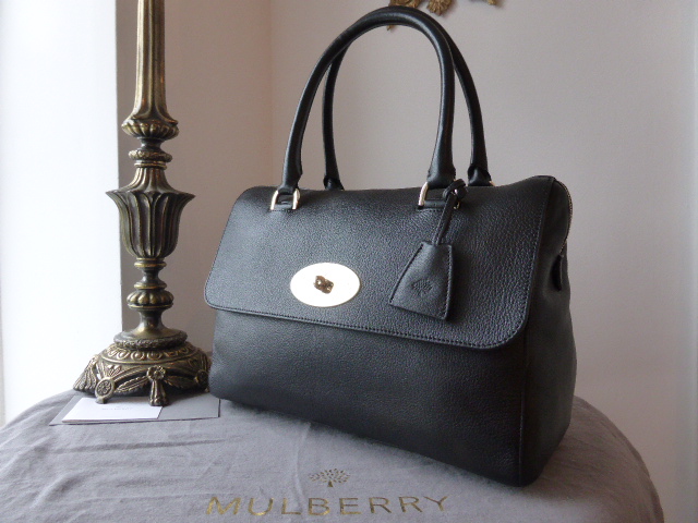 Mulberry Del Rey (Large) in Black Glossy Goat 
