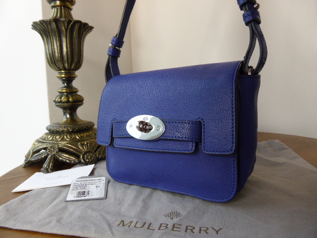 Mulberry Bayswater Small Shoulder Bag in Indigo Polished Buffalo - SOLD