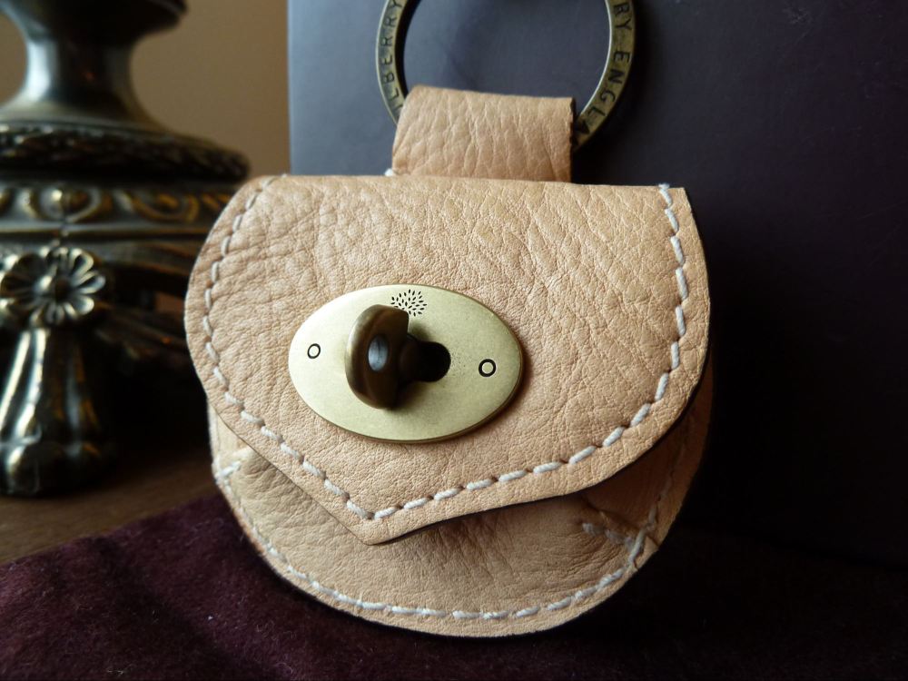 Mulberry Mini Locked Pouch Charm in Vanilla Darwin Leather - SOLD