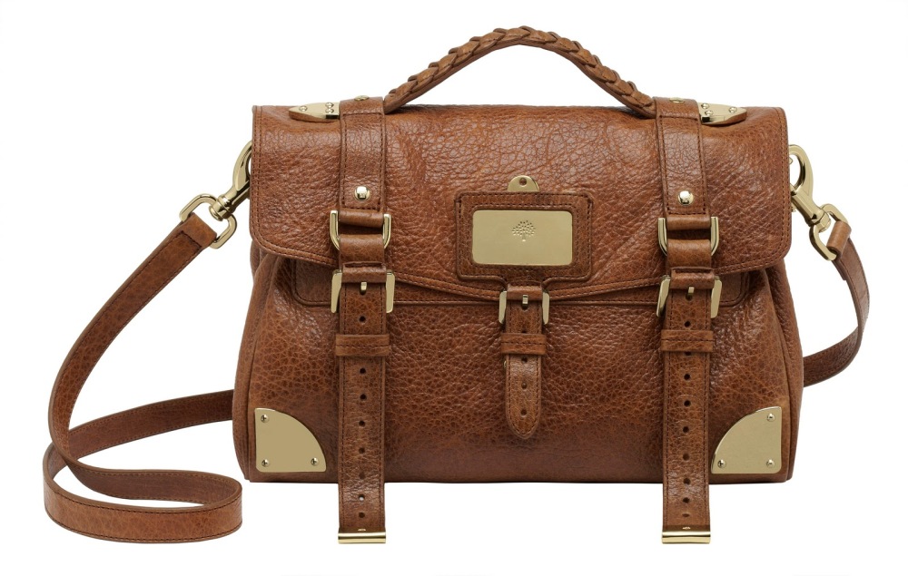 Mulberry Alexa Travel Day Bag in Oak Shiny Lambskin Leather - SOLD