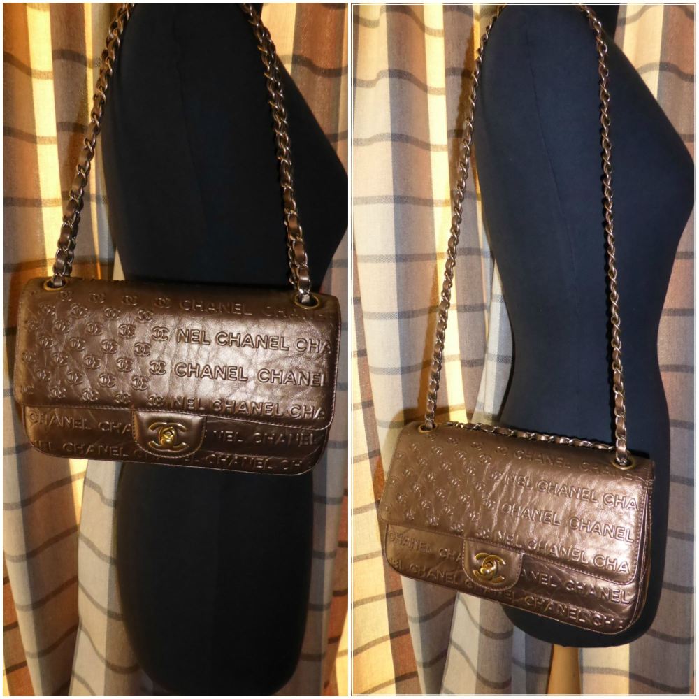 Chanel Symbols Flap in Bronze Metallic Calfskin with Antiqued Gold Hardware - SOLD