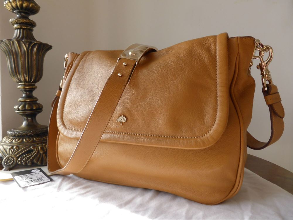 Mulberry Evelina Satchel in Fudge Glossy Buffalo Leather - SOLD