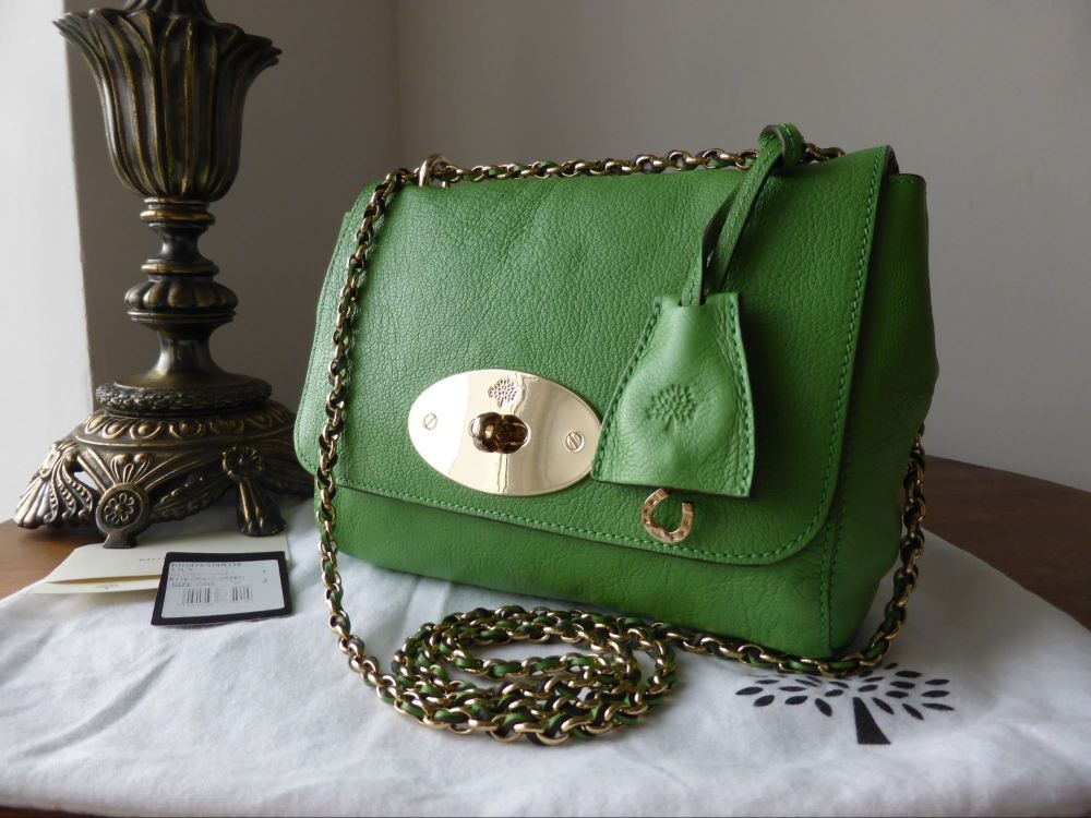 Mulberry Lily (Regular) in Grass Green Glossy Goat Leather - SOLD