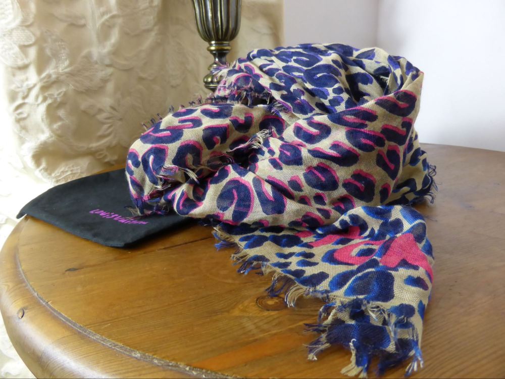 Louis Vuitton Stephen Sprouse Leopard Stole in Cashmere and Silk - SOLD