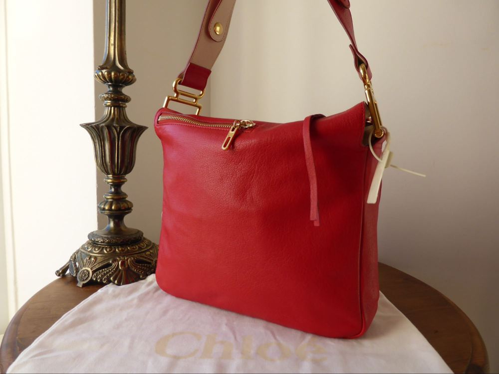 Chloe Vanessa in Holly Berry Sheeps Leather - SOLD