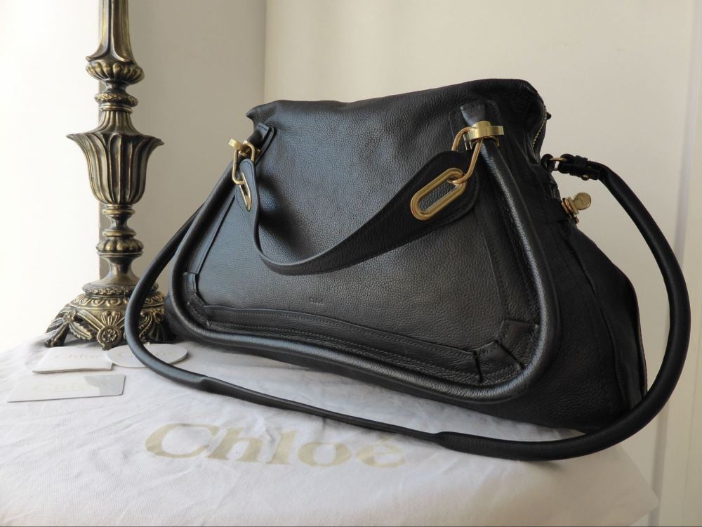 Chloe Paraty (Large) in Grained Black Calfskin - SOLD