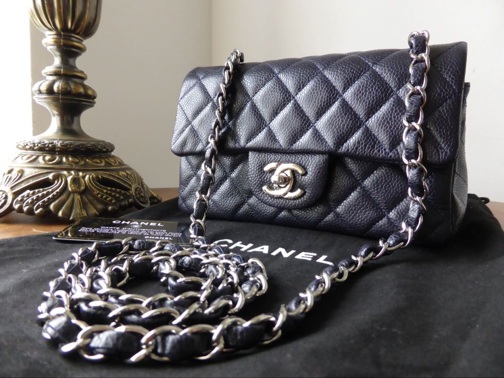 Chanel Mini Classic Flap Bag Caviar Leather Red