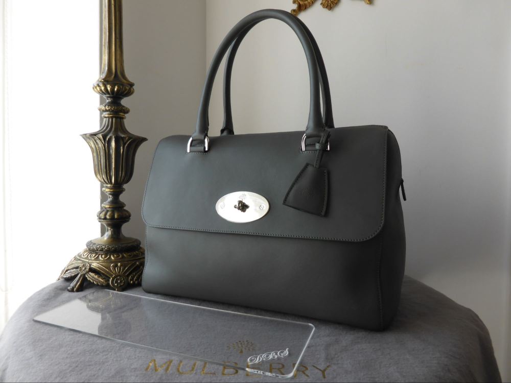 Mulberry Del Rey in Pavement Grey Silky Classic Calf & Base Shaper - SOLD