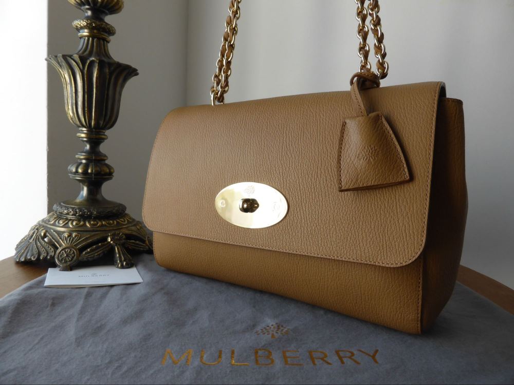 Mulberry Lily Medium in Deer Brown Grainy Print Leather - SOLD