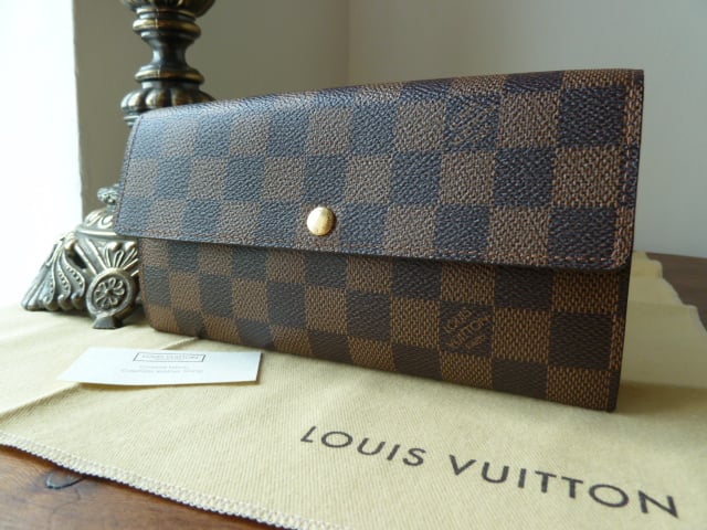 Louis Vuitton Sarah Continental Purse / Wallet in Damier Ebene - SOLD