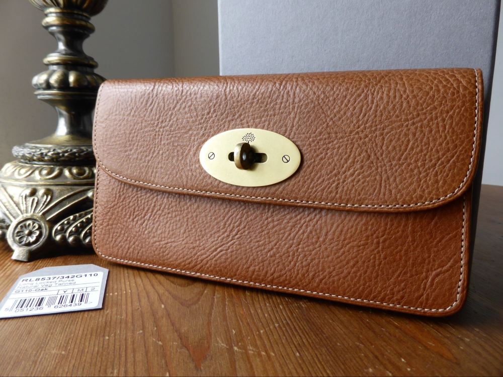 Mulberry Long Locked Purse in Oak Natural Leather