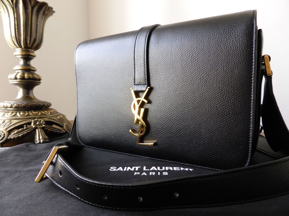 Saint Laurent Monogramme Université Black Leather Shoulder Bag - SOLD