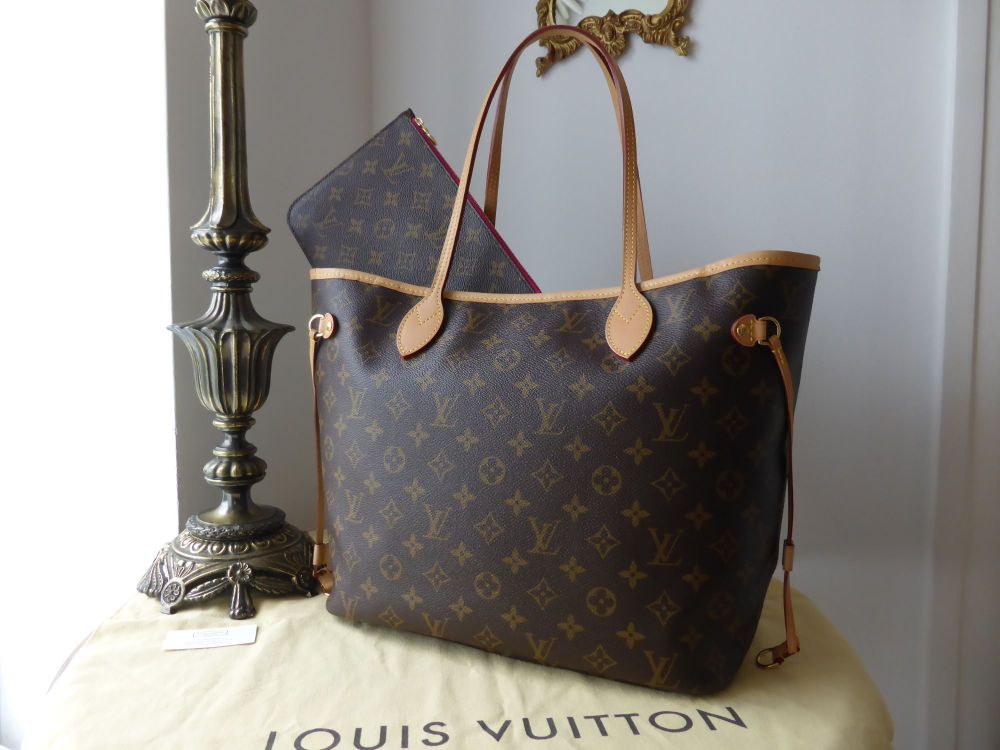 Louis Vuitton Neverfull MM Monogram Pivoine Lining & Zip Pouch - SOLD
