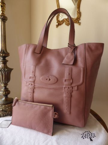 Mulberry Maisie North South Tote in Dark Blush Smooth Touch Leather with Rose Gold Hardware - SOLD