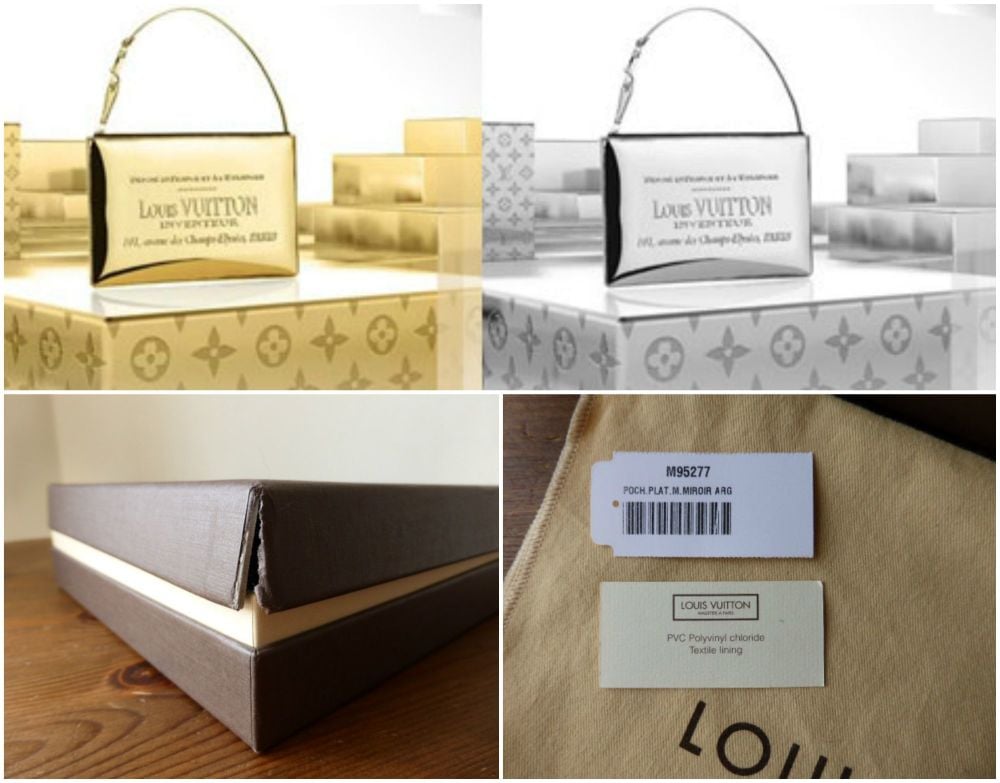Louis Vuitton Limited Edition Silver Miroir Pochette Bag - SOLD