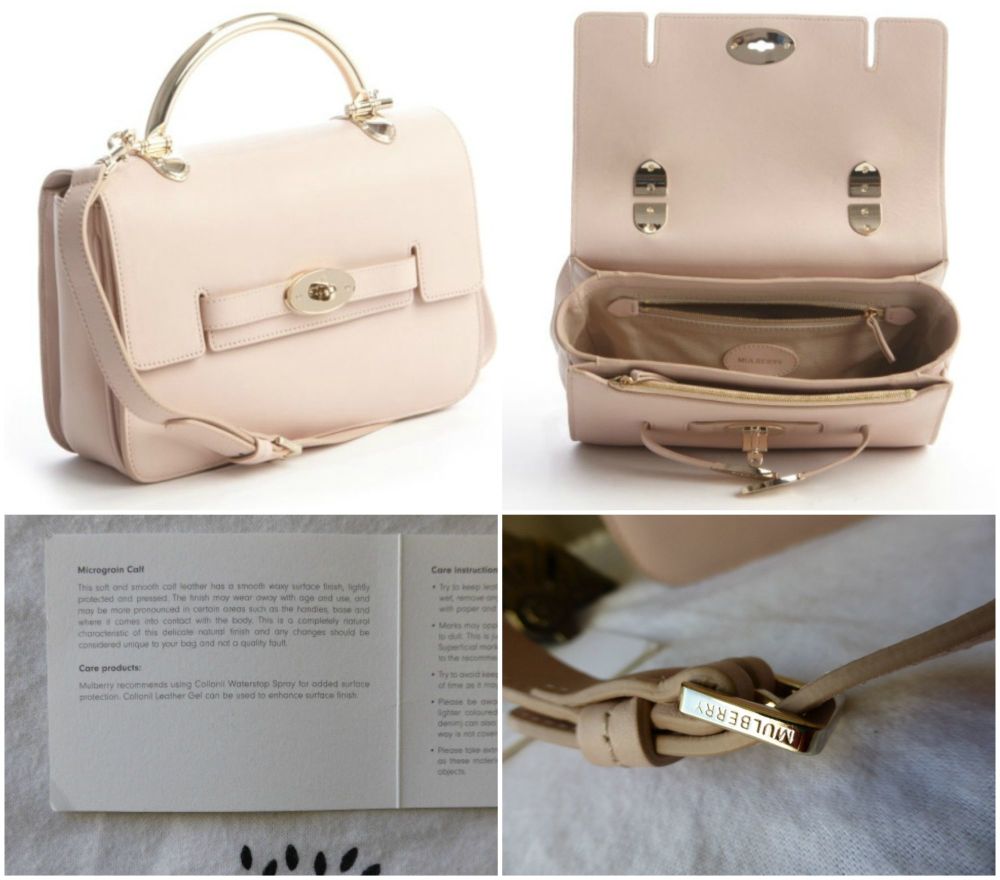 Mulberry Bayswater Shoulder in Oatmeal Micrograin Leather - SOLD
