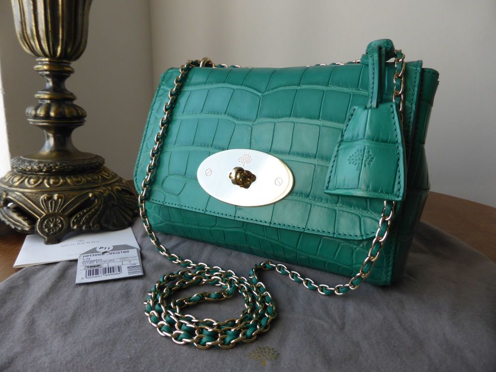 Mulberry Lily in Emerald Alligator Leather - SOLD