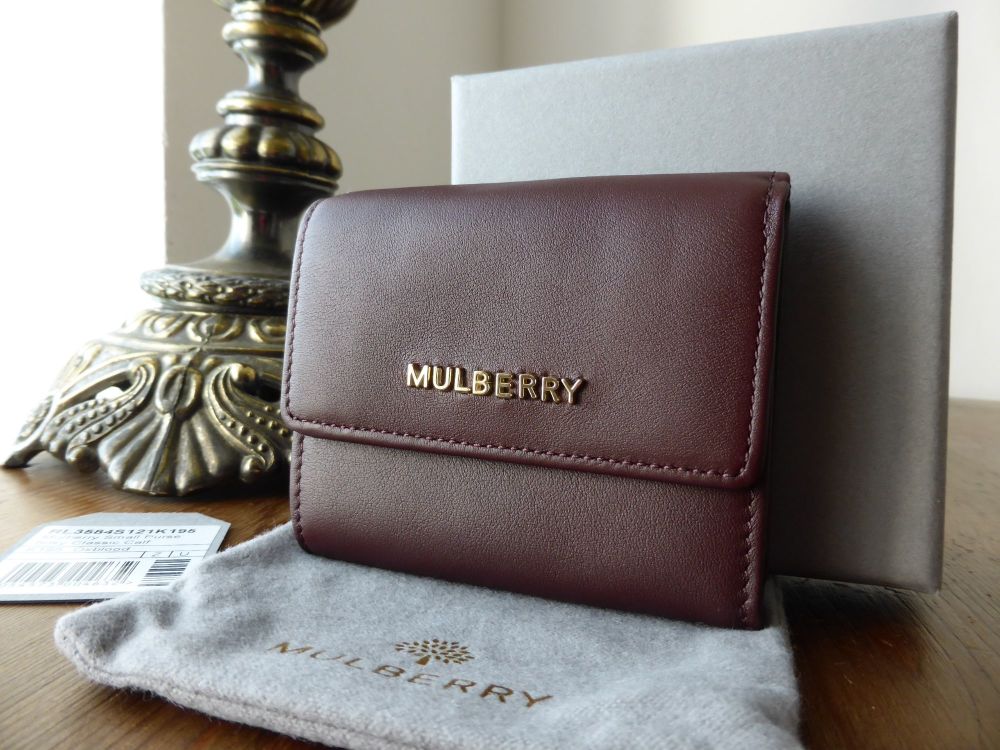 Mulberry Small Purse in Oxblood Silky Classic Calf - SOLD