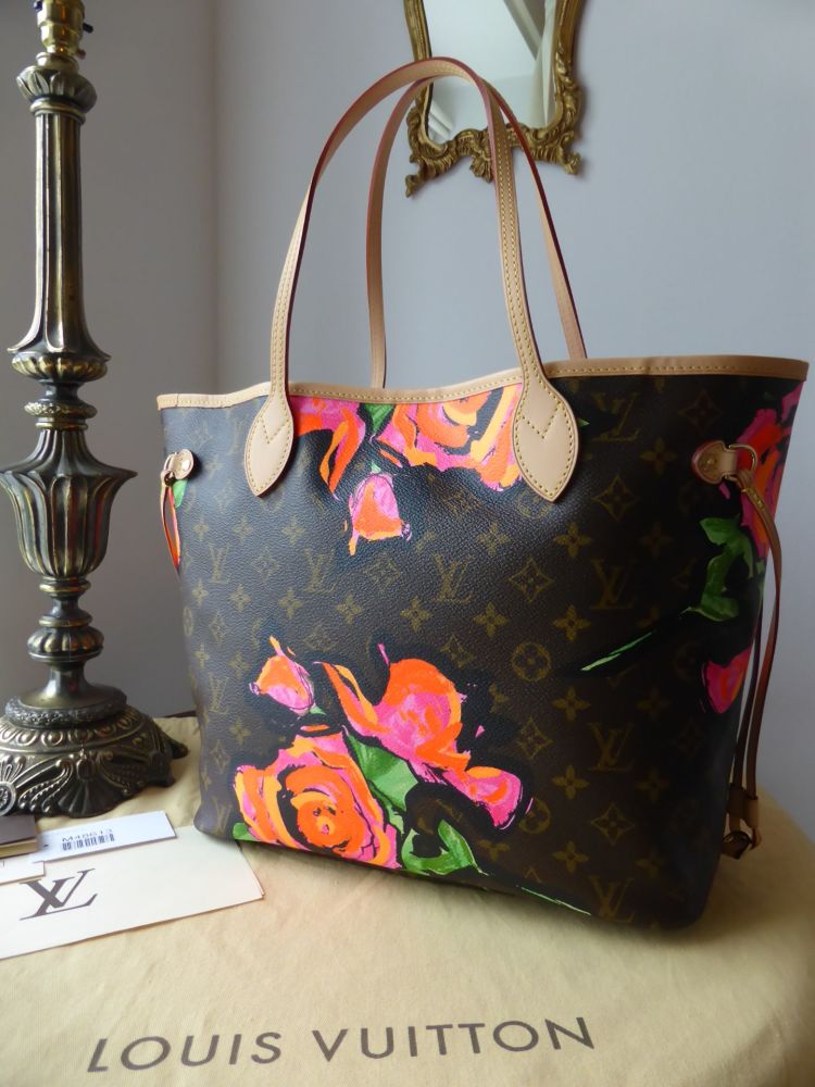 Louis Vuitton Limited Edition Neverfull MM Monogram Roses Stephen Sprouse -  SOLD