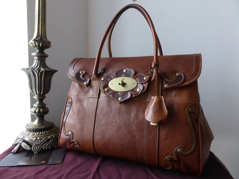 Mulberry Bayswater in Vintage Tooled Oak Darwin Leather - SOLD