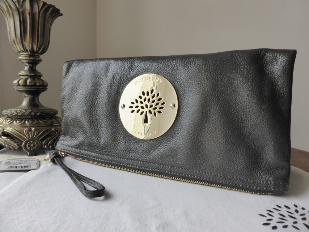 Mulberry Daria Clutch in Mouse Grey Soft Spongy Leather - SOLD