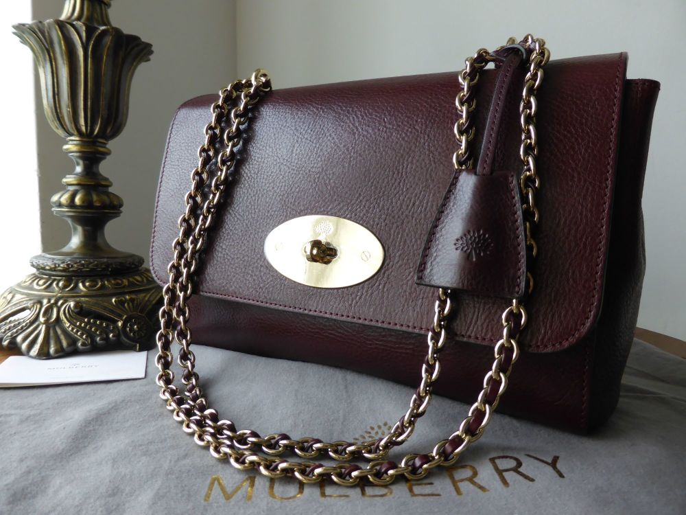 Mulberry Lily Medium in Oxblood Natural Leather - SOLD