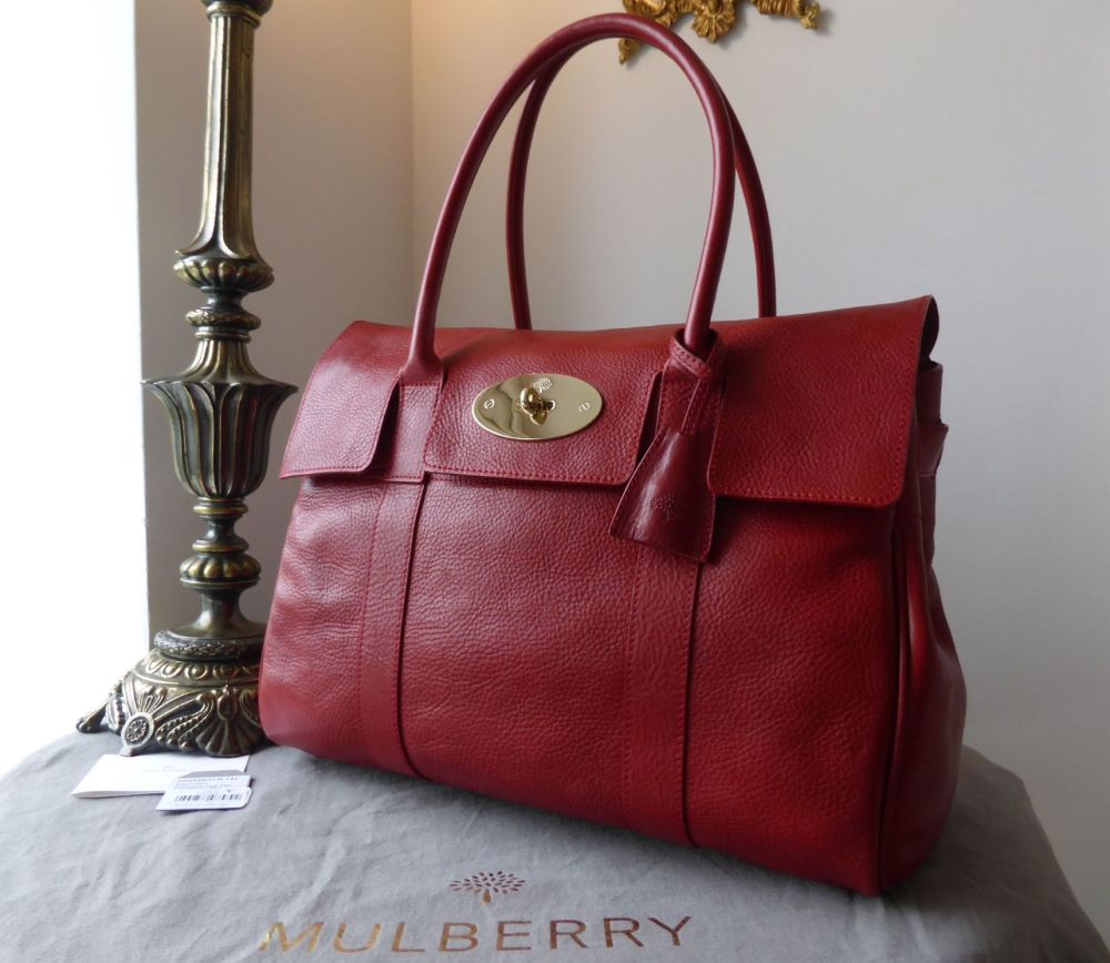 Mulberry Bayswater in Poppy Red Natural Leather - SOLD