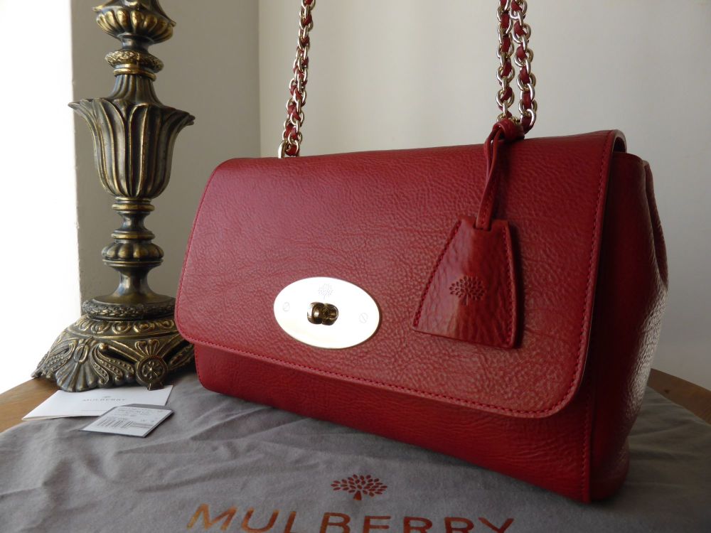 Mulberry Lily Medium in Poppy Red Natural Leather - SOLD